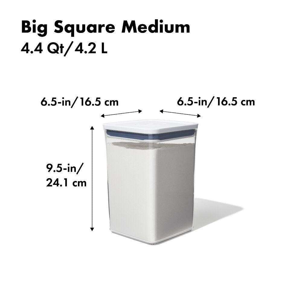 POP Container - Big Square Medium (4.4 Qt/4.2 L) T7