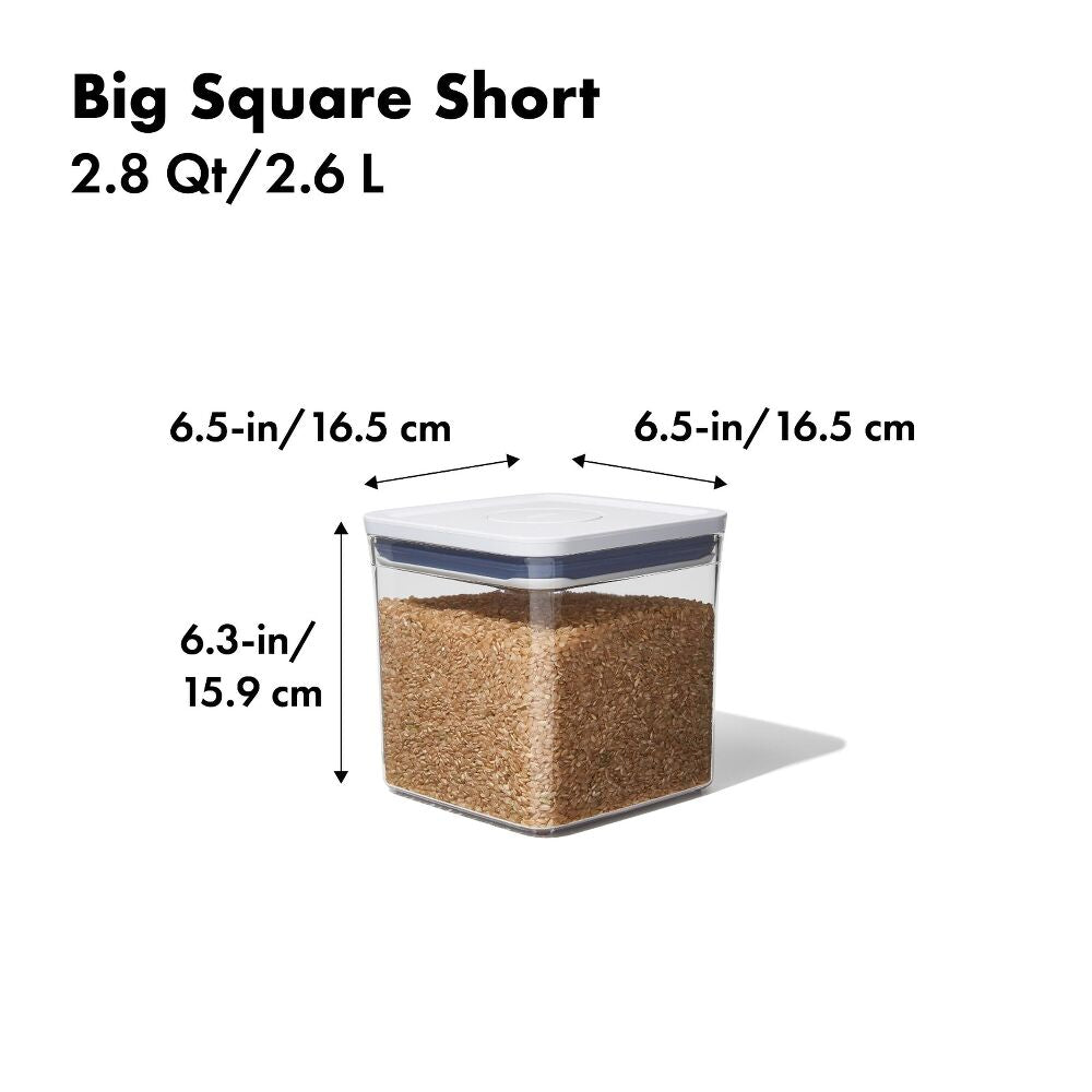 POP Container - Big Square Short (2.8 Qt/2.6 L) Z0