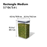 POP Container - Rectangle Medium (2.7 Qt/2.6 L) B7