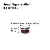 POP Container - Small Square Mini (0.4 Qt.) S3