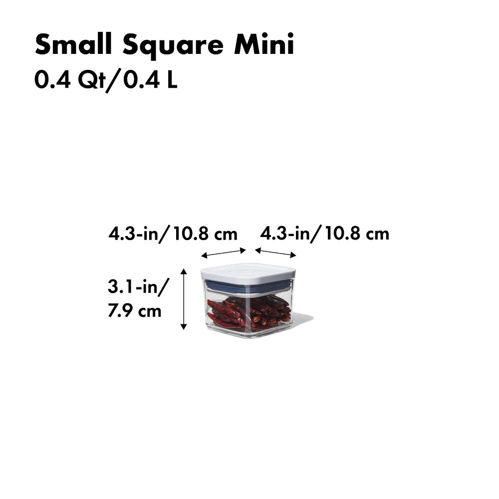 POP Container - Small Square Mini (0.4 Qt.) S3