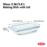 Glass Baking Dish with Lid (3.0 Qt) Y2