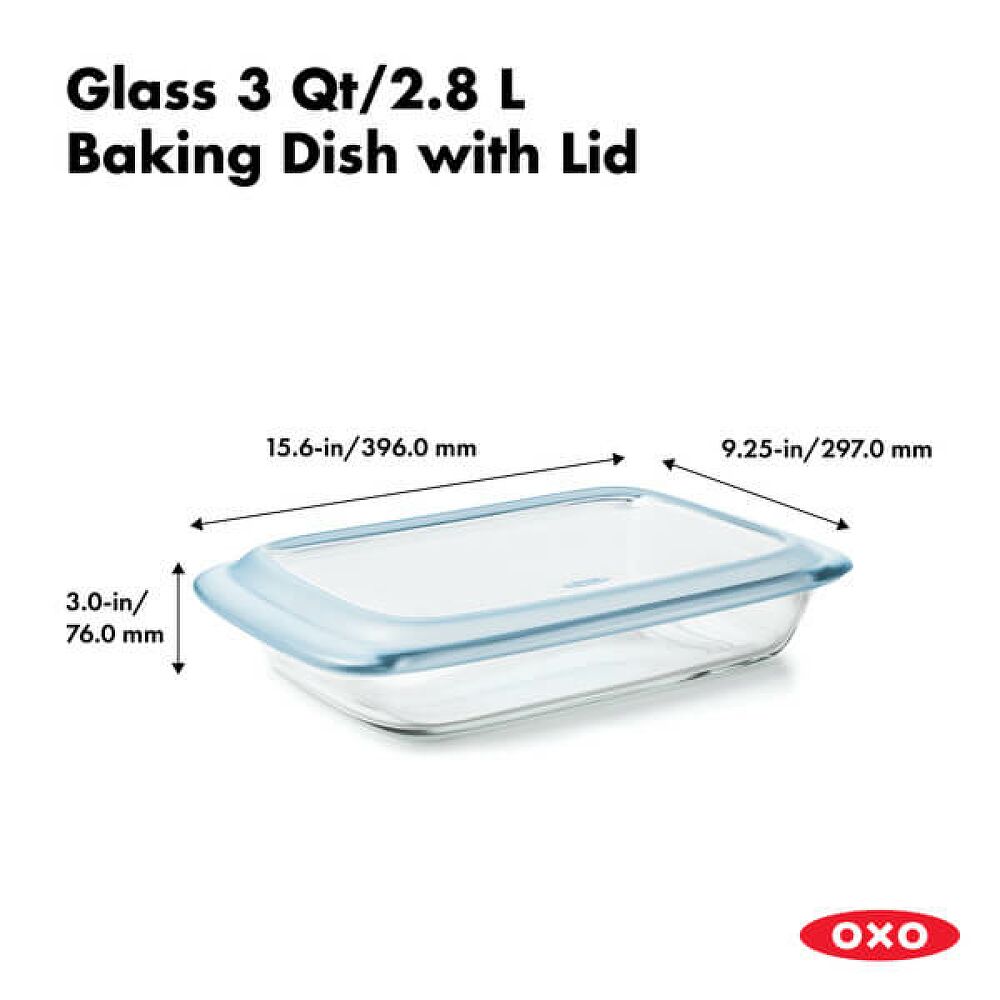 Glass Baking Dish with Lid (3.0 Qt) Y2