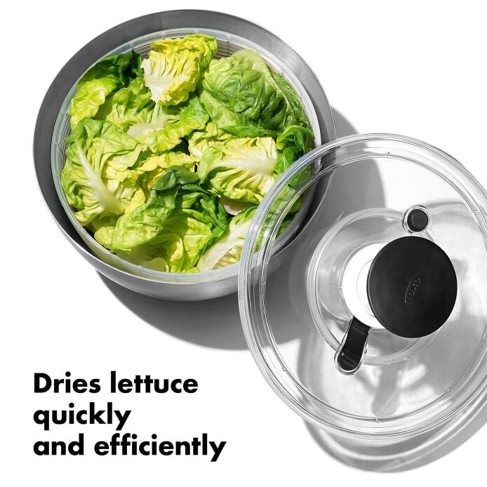 Steel Salad Spinner F4