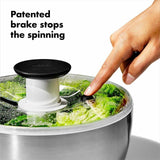 Steel Salad Spinner F4