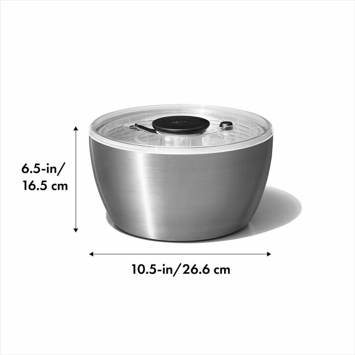 Steel Salad Spinner F4