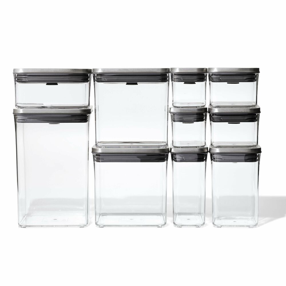 Steel 12-Piece POP Container Set G9