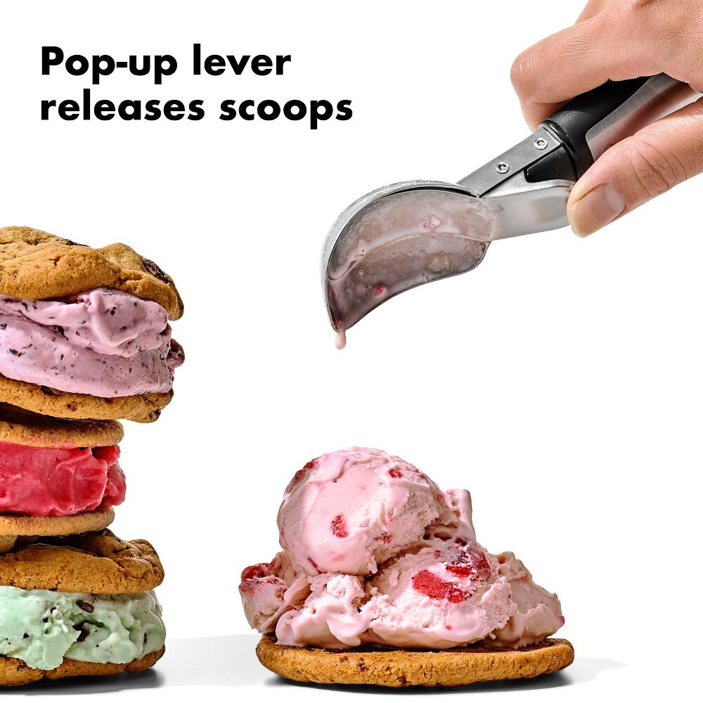 Steel Lever Ice Cream Scoop N4