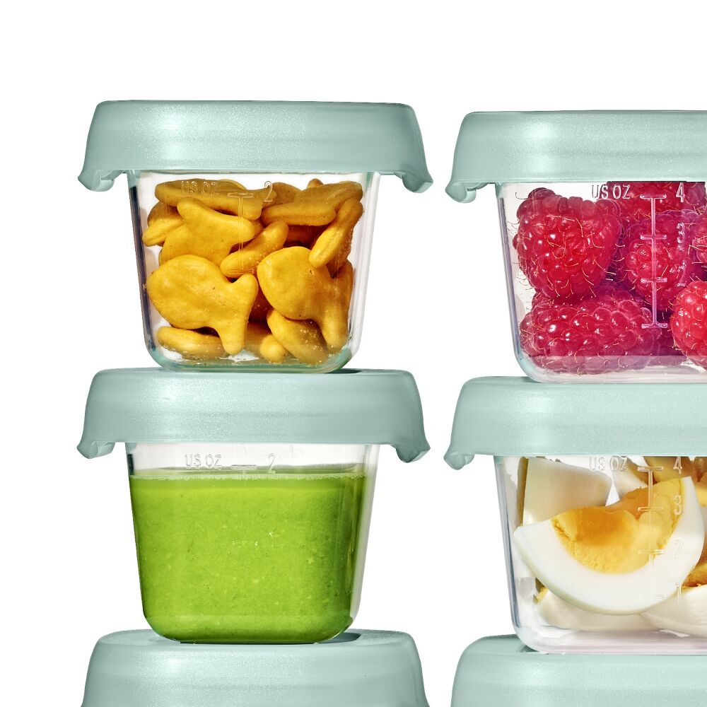 12-Piece Baby Blocks Food Storage Container Set - Opal F8