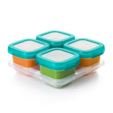 6 oz Baby Blocks™ Plastic Freezer Storage Containers - Tot Teal B8