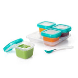 6 oz Baby Blocks™ Plastic Freezer Storage Containers - Tot Teal V8
