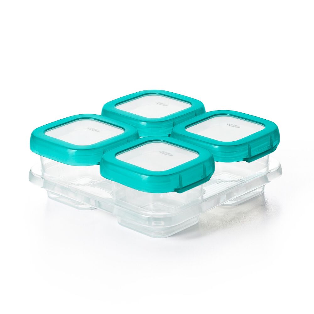 4 oz Baby Blocks™ Plastic Freezer Storage Containers C6