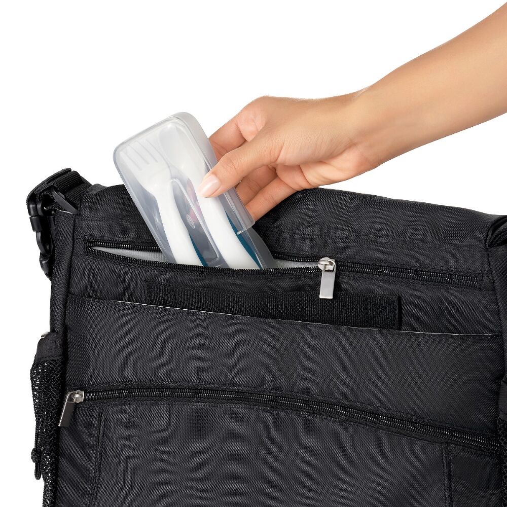 On-the-Go Plastic Fork and Spoon Set with Travel Case F1