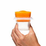 4 oz Baby Blocks™ Silicone Freezer Storage Containers - Tot Teal S5