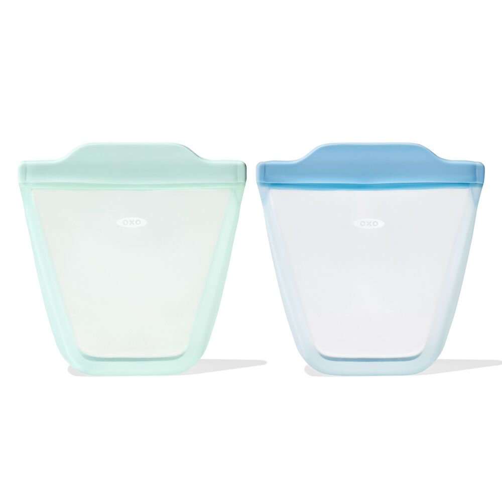 Tot Silicone Reusable Bag - 2-Piece Stand-Up Cup Set Z0