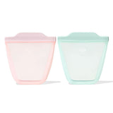 Tot Silicone Reusable Bag - 2-Piece Stand-Up Cup Set H6