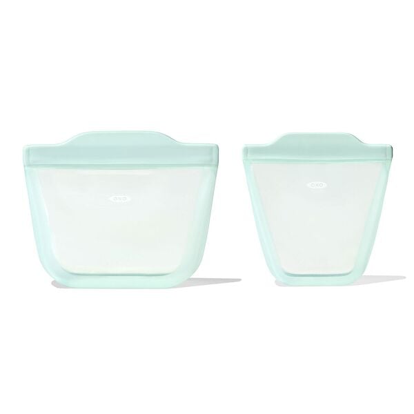 Tot Silicone Reusable Bag - 2-Piece Stand-Up Cup Set Z0