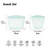 Tot Silicone Reusable Bag - 2-Piece Stand-Up Cup Set Z0