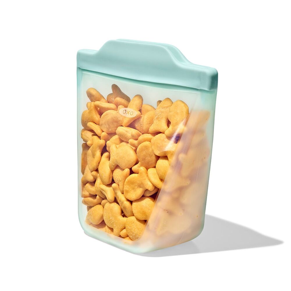 Tot Silicone Reusable Bag - 2-Piece Stand-Up Cup Set Z0
