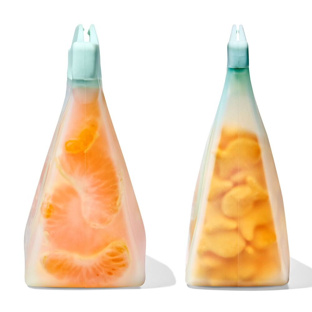 Tot Silicone Reusable Bag - 2-Piece Stand-Up Cup Set Z0