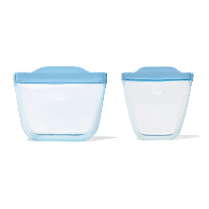 Tot Silicone Reusable Bag - 2-Piece Stand-Up Cup Set H6