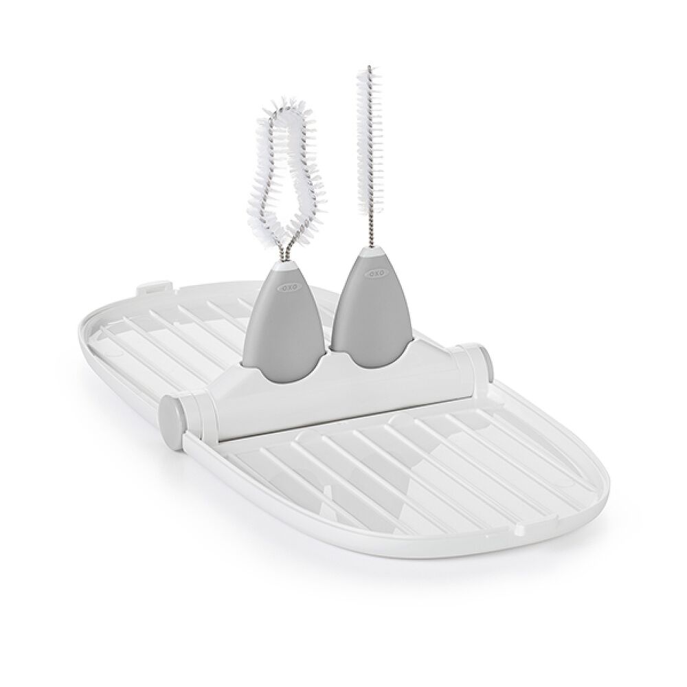 Breast Pump Parts Drying Rack with Detail Brushes I9
