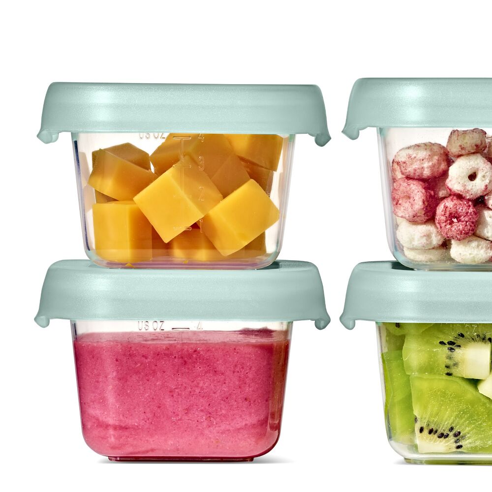 Baby Blocks Food Storage Containers (4 oz) - Opal I0