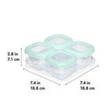 Baby Blocks Food Storage Containers (6 oz) - Opal E1