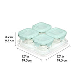 Glass Baby Blocks Food Storage Containers (4 oz) - Opal N1