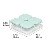 Silicone Baby Blocks Food Storage Containers (4 oz) - Opal X0
