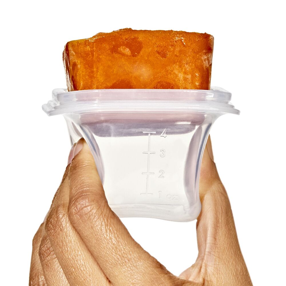 Silicone Baby Blocks Food Storage Containers (4 oz) - Opal X0