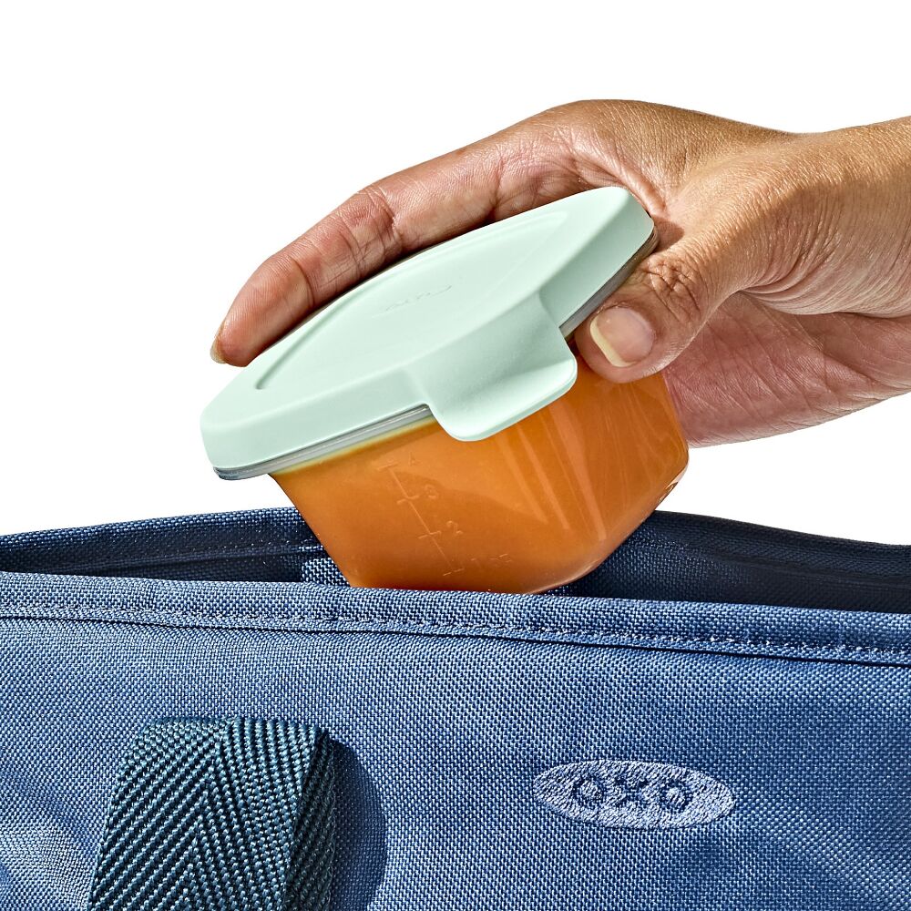 Silicone Baby Blocks Food Storage Containers (4 oz) - Opal X0
