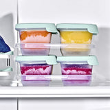 Silicone Baby Blocks Food Storage Containers (4 oz) - Opal X0