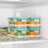 Baby Blocks Glass Food Storage Containers 4 Oz - Tot Teal S2