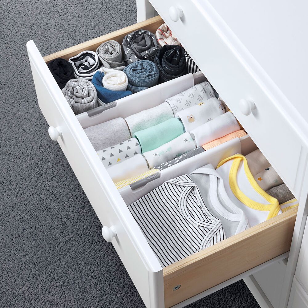 OXO TOT Expandable Dresser Drawer Divider - 4 Pack T1